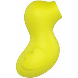 ESTIMULADOR VIBRADOR Y SUCCIONADOR - AMARILLO
