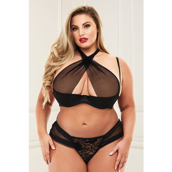 CRISS CROSS BIKINI SET BLACK - CONJUNTO