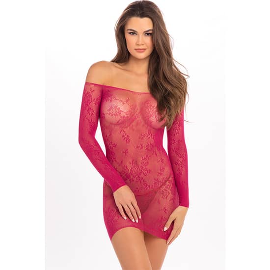 OPEN SEASON MINI VESTIDO HOMBROS DESCUBIERTOS - ROSA
