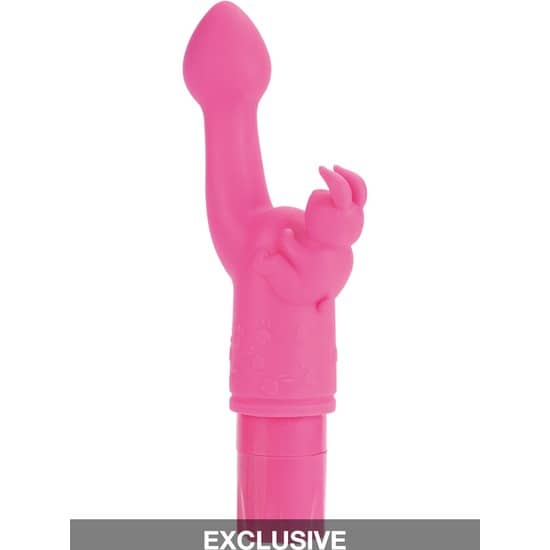 SILICONE CONEJITO VIBRADOR KISS ROSA - Imagen 3