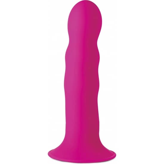 DILDO ONDULADO EXPRIMIBLE - ROSA