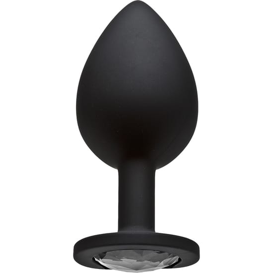 BOOTY BLING - SPADE LARGE - PLUG DE SILICONA CON PERLA PLATEADA - Imagen 3